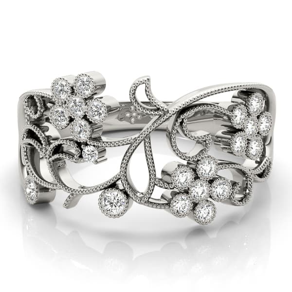 Fashion Ring (0.17 ct. tw.), On hand view in white gold or platinum