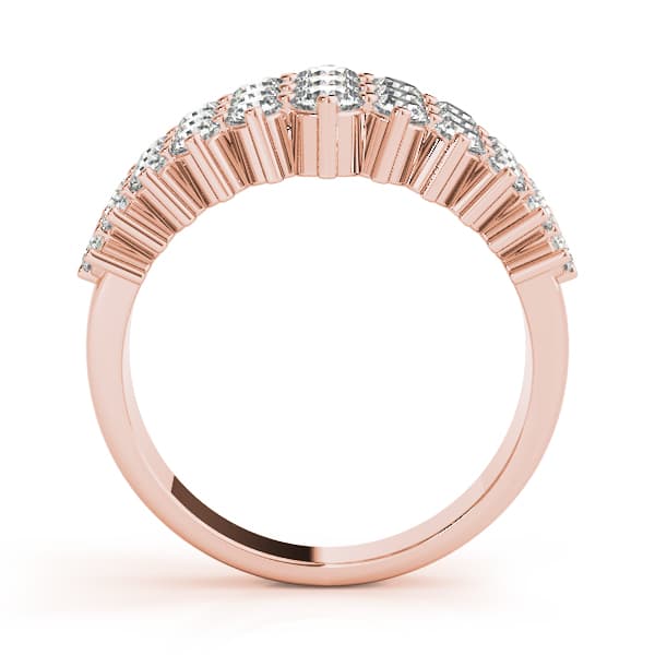 Multi-Row Prong Set Fashion Ring (1.83 ct. tw.), Side view in rose gold