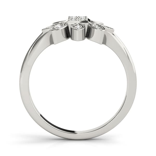 Fashion Rings (1/8 ct. tw.), Side view in white gold or platinum