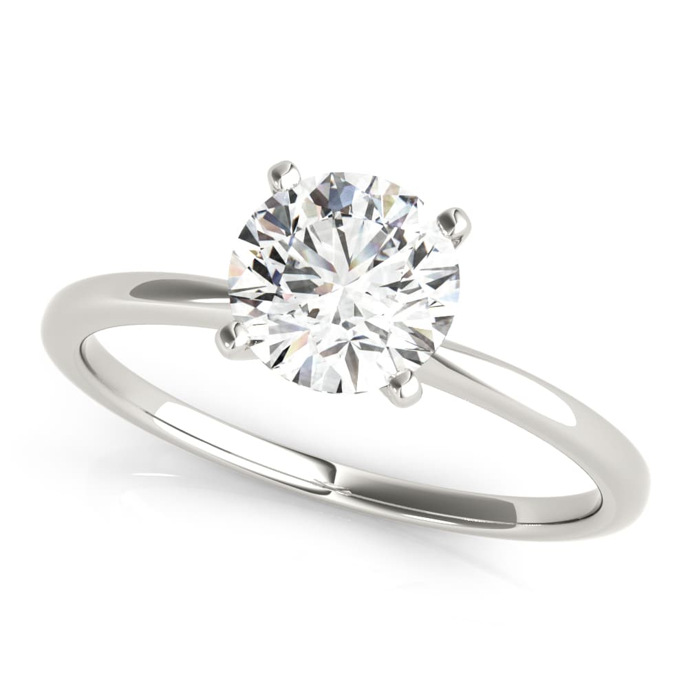 Round 4-Prong Solitaire Engagement Ring — style 85121 in 10k White Gold