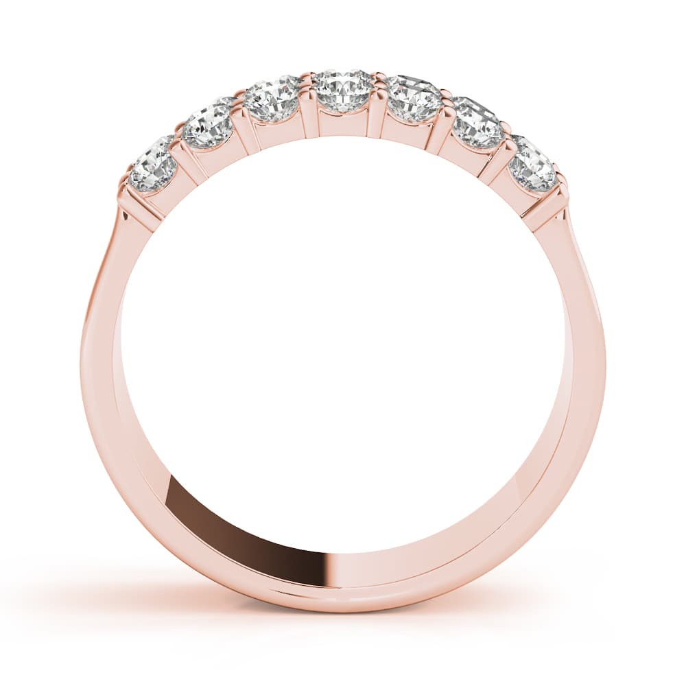 Two Row Band (0.91 ct. tw.), Side view in rose gold