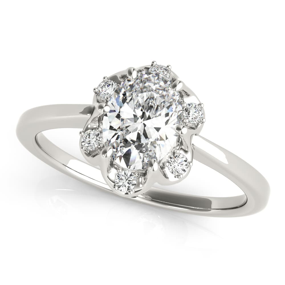 FASHION RINGS OVAL — style 85128 in 10k White Gold