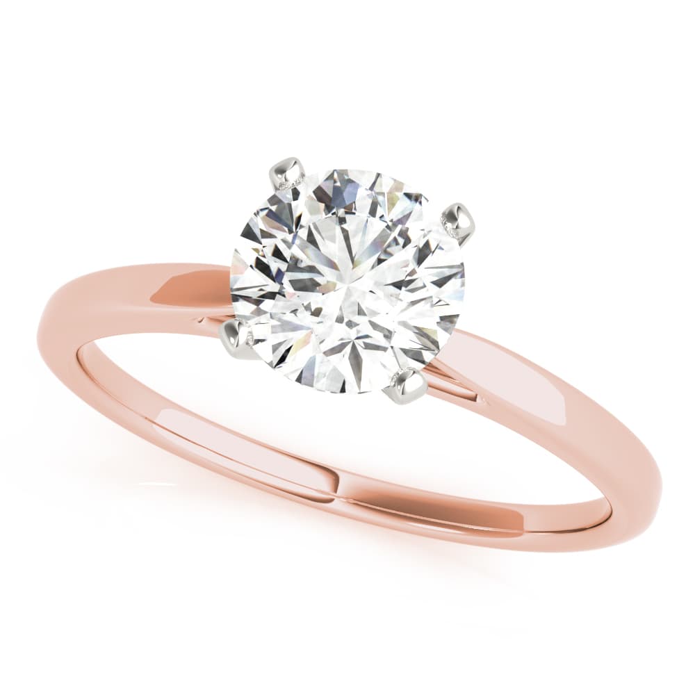 Cathedral Engagement Ring in Rose gold