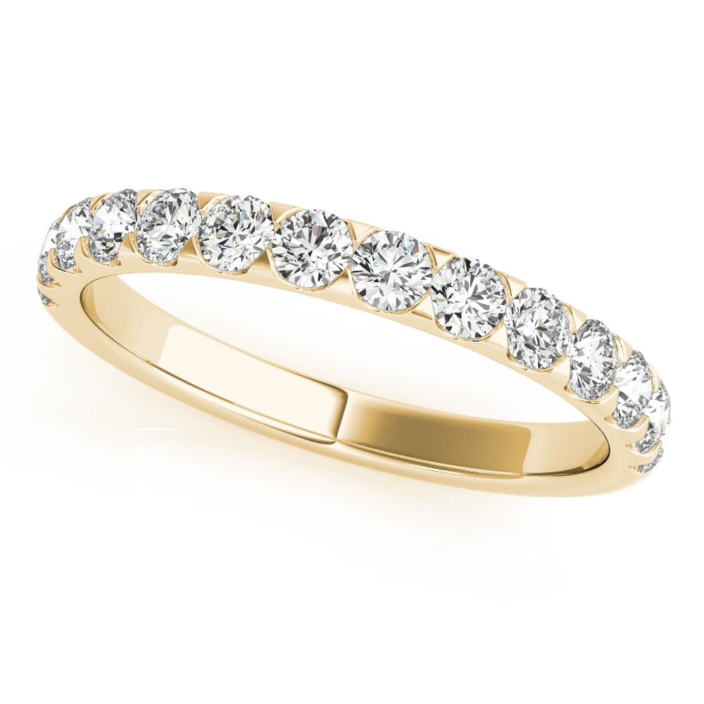Wedding Band (0.7 ct. tw.), Front view in yellow gold