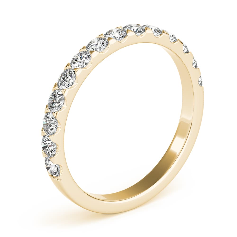 Wedding Band (0.7 ct. tw.), Angle view in yellow gold