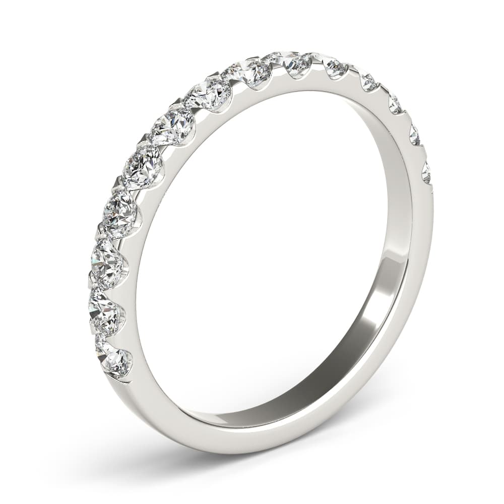 Wedding Band (0.7 ct. tw.), Angle view in white gold or platinum