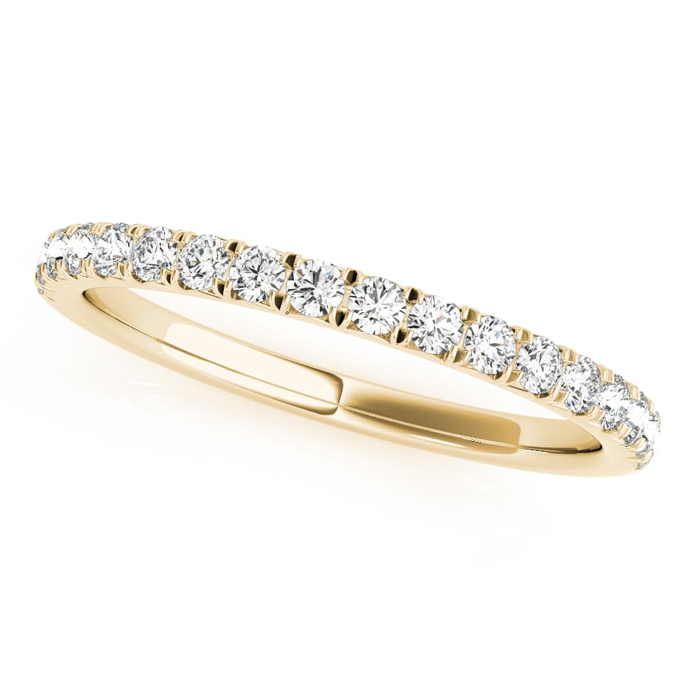 Diamond Wedding Band (0.27 ct. tw.), Front view in yellow gold