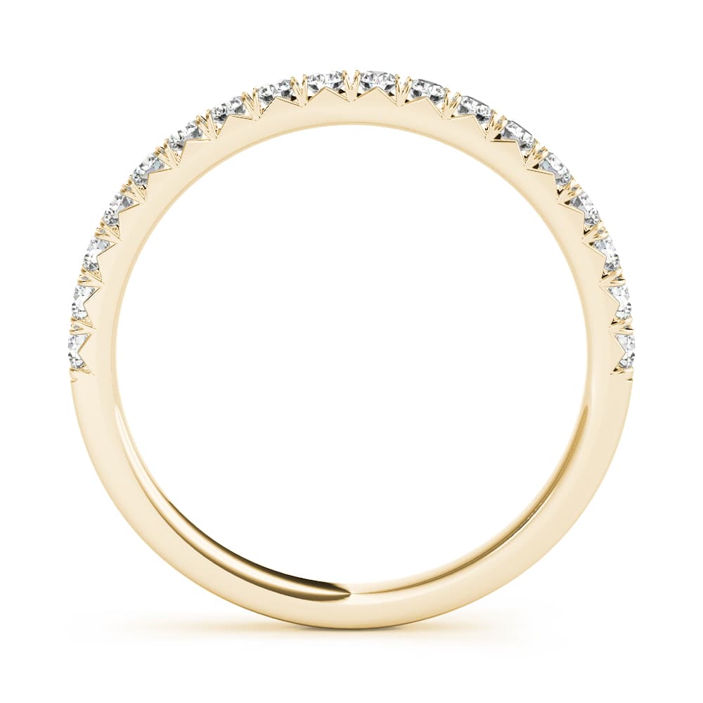 Diamond Wedding Band (0.27 ct. tw.), Side view in yellow gold