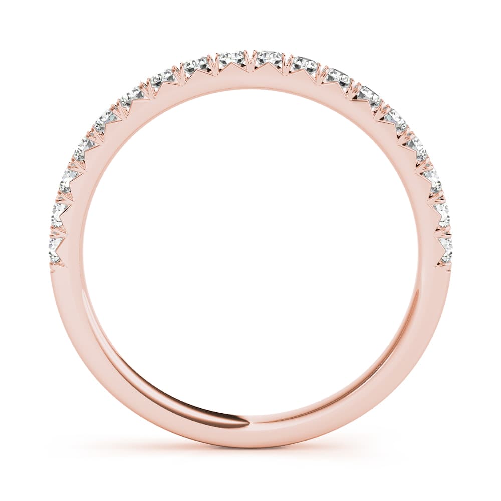 Diamond Wedding Band (0.27 ct. tw.), Side view in rose gold