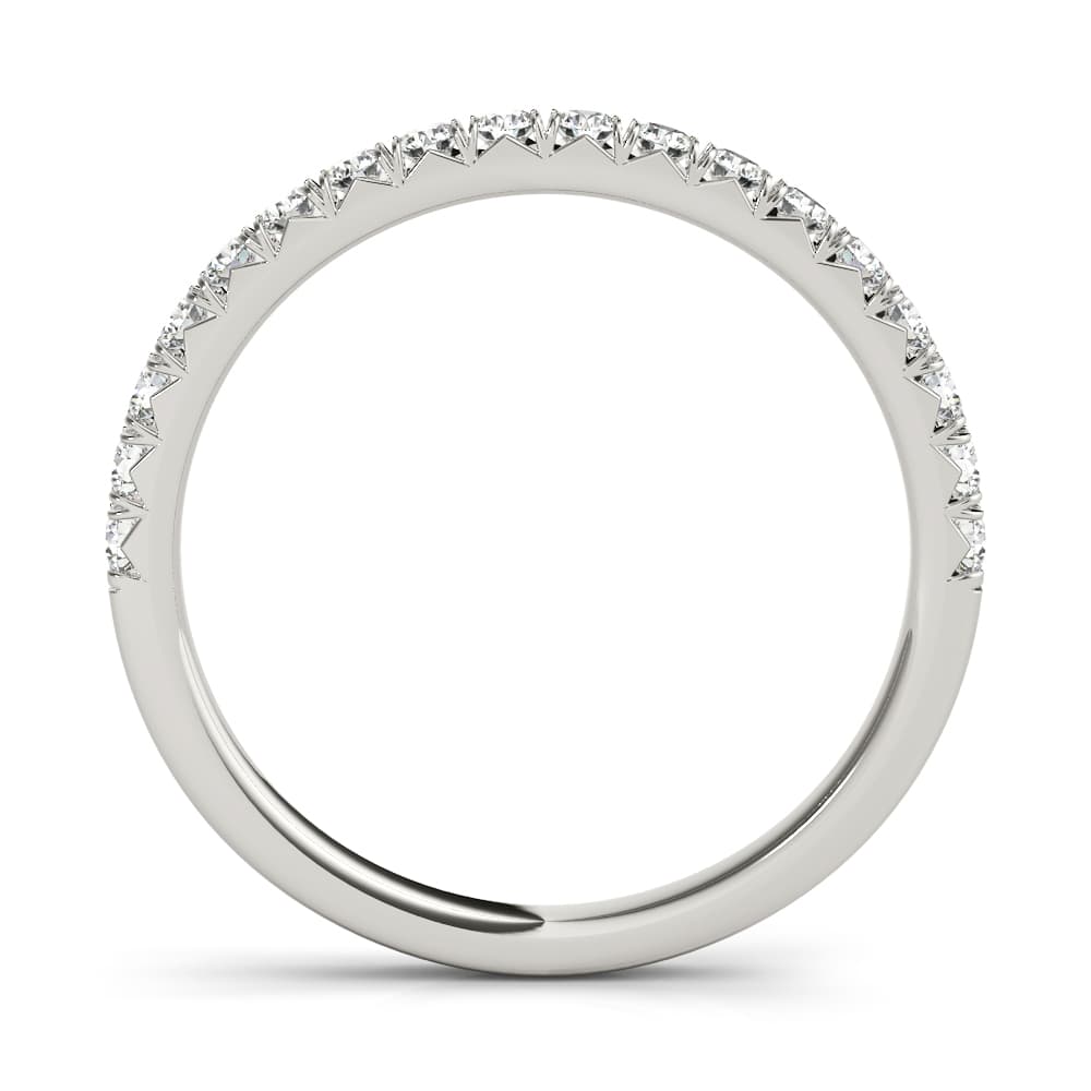 Diamond Wedding Band (0.27 ct. tw.), Side view in white gold or platinum