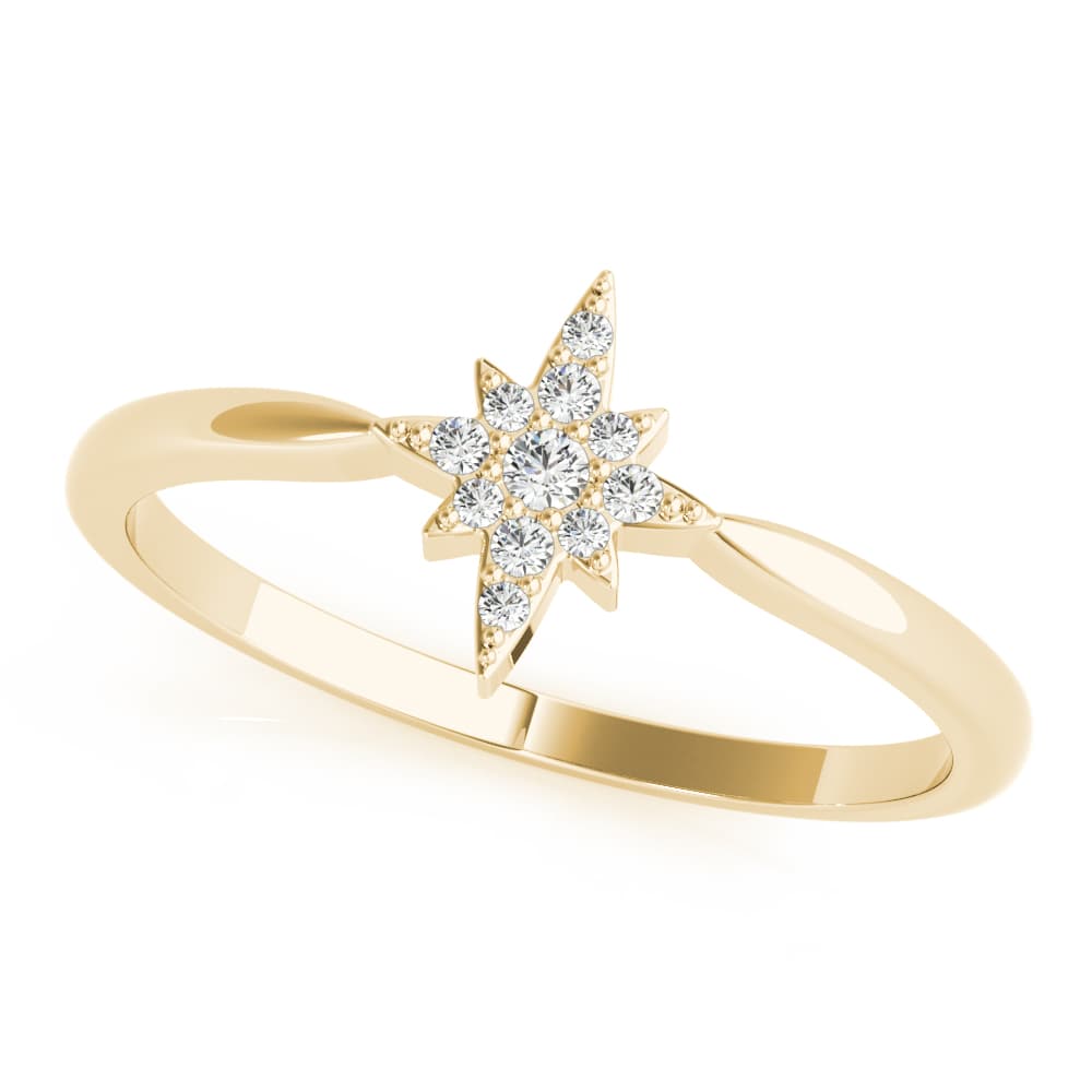 Fashion Rings (0.06 ct. tw.), Front view in yellow gold