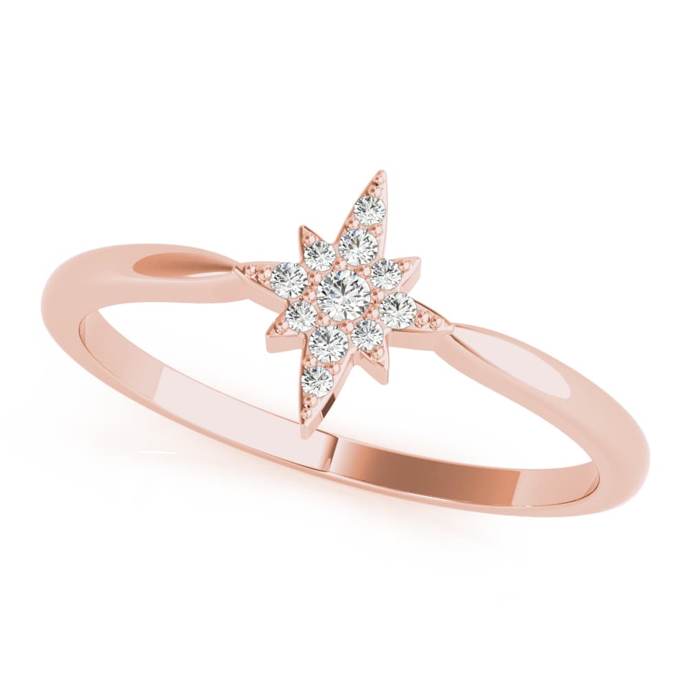 Fashion Rings (0.06 ct. tw.), Front view in rose gold