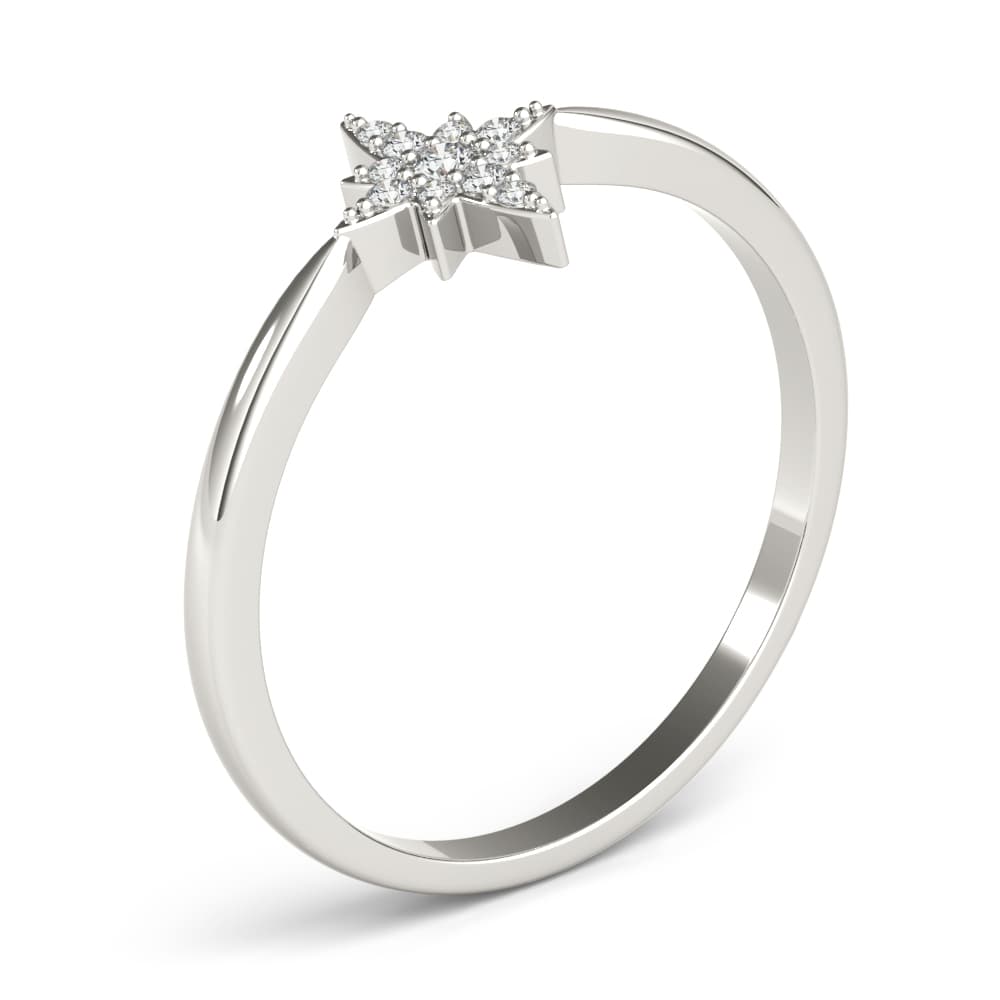 Fashion Rings (0.06 ct. tw.), Angle view in white gold or platinum