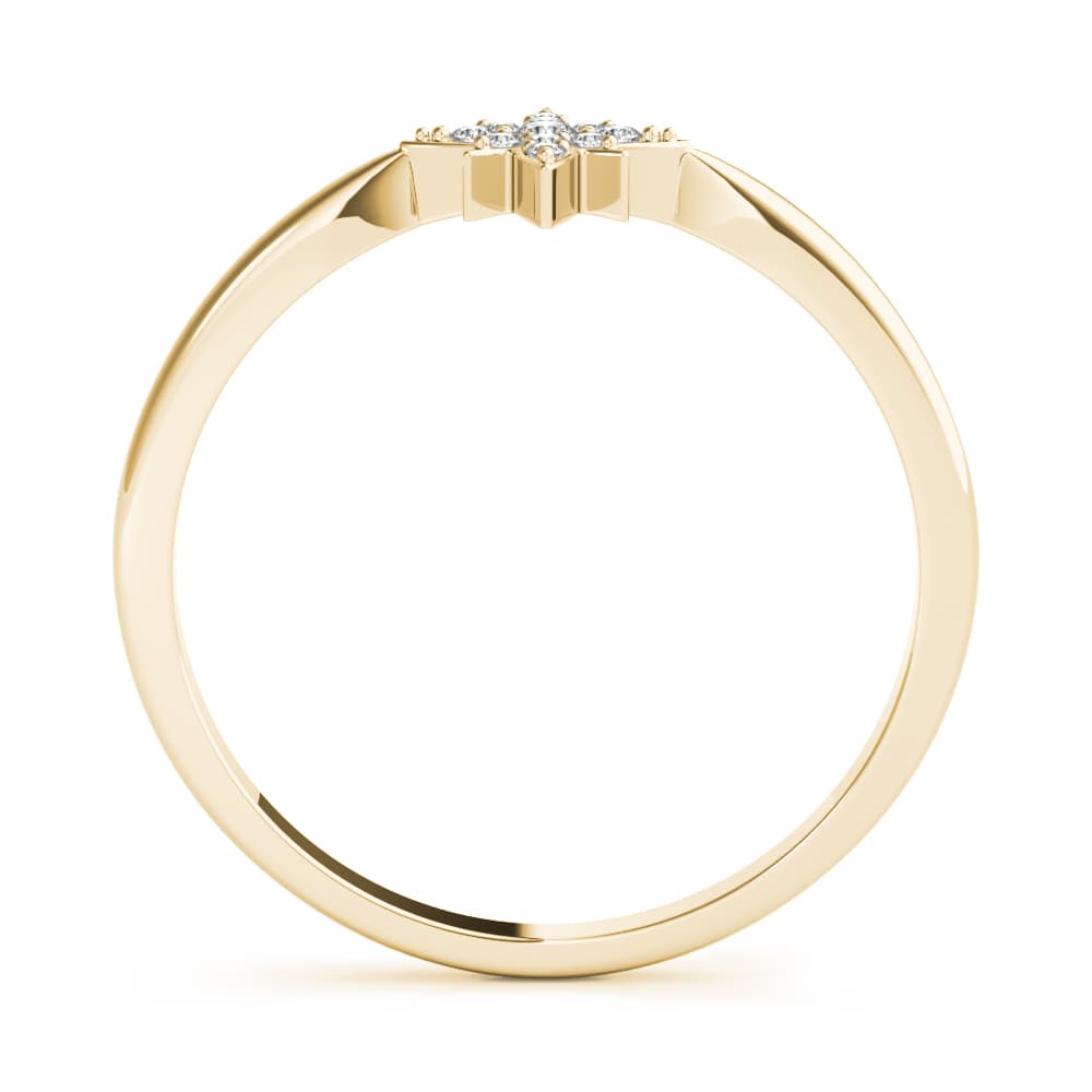 Fashion Rings (0.06 ct. tw.), Side view in yellow gold