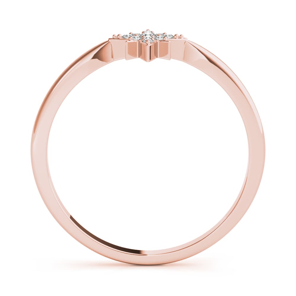 Fashion Rings (0.06 ct. tw.), Side view in rose gold