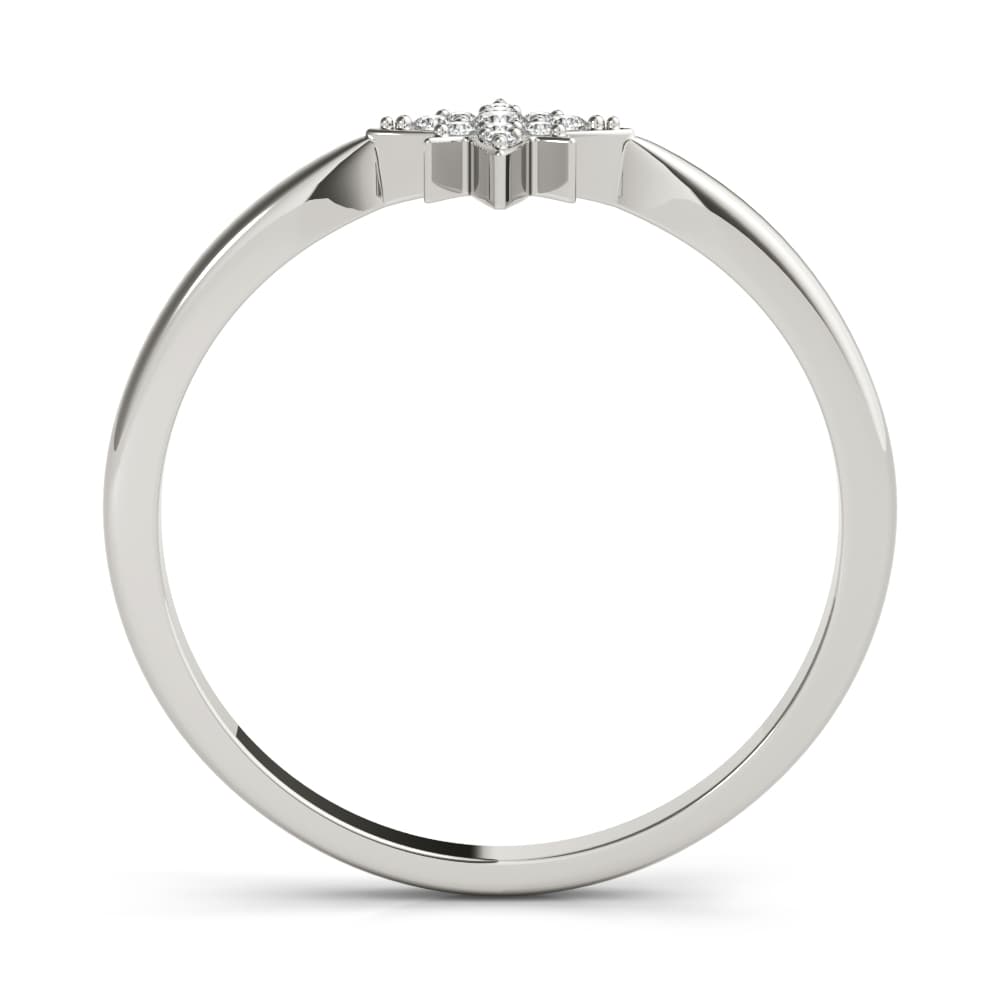 Fashion Rings (0.06 ct. tw.), Side view in white gold or platinum
