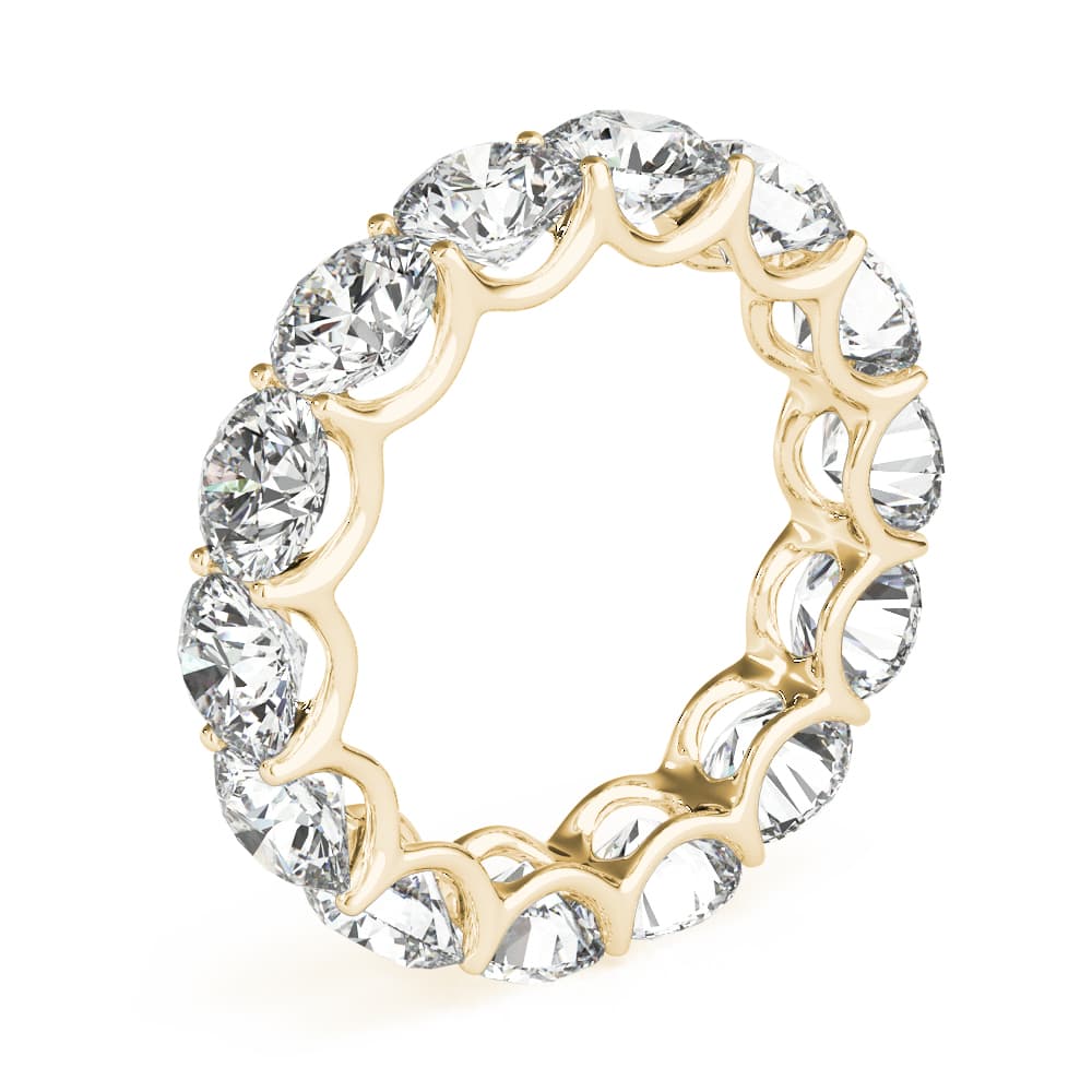 U-Prong Eternity Wedding Band (6 ct. tw.), Angle view in yellow gold
