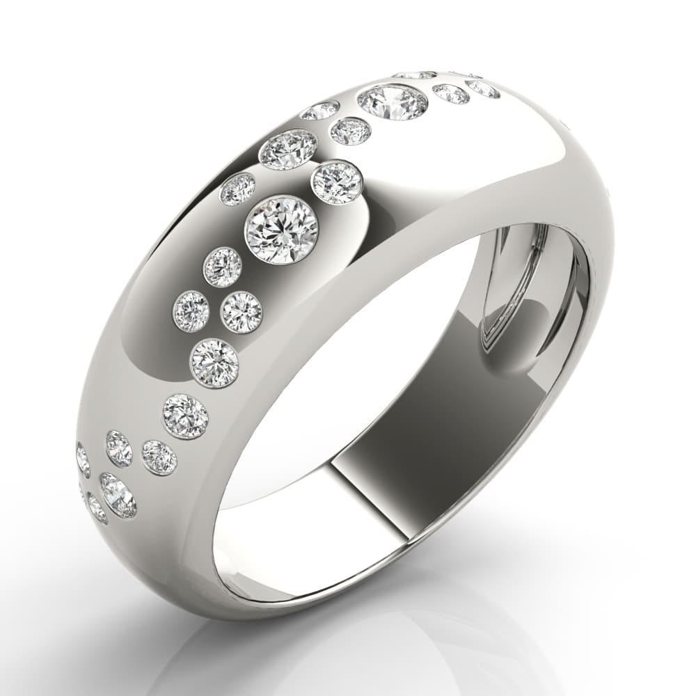 Diamond Band (0.47 ct. tw.), Angle view in white gold or platinum