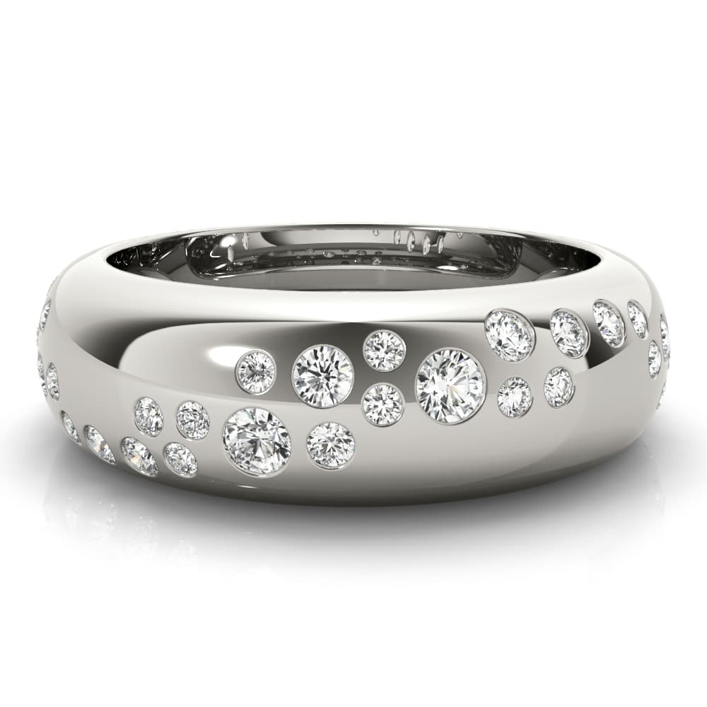 Diamond Band (0.47 ct. tw.), On hand view in white gold or platinum