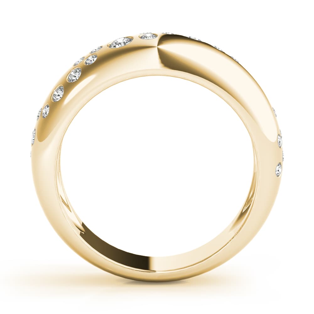 Diamond Band (0.47 ct. tw.), Side view in yellow gold