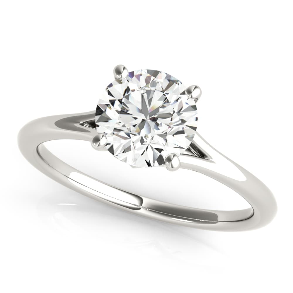 Round Solitaire Engagement Ring — style 85254 in 10k White Gold
