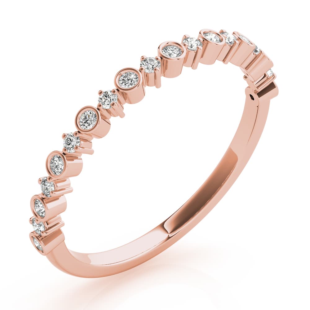 Stackable Fashion Bands (0.19 ct. tw.), Angle view in rose gold