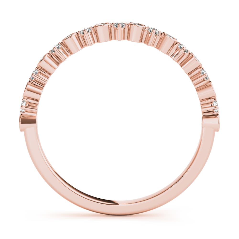 Stackable Fashion Bands (0.19 ct. tw.), Side view in rose gold