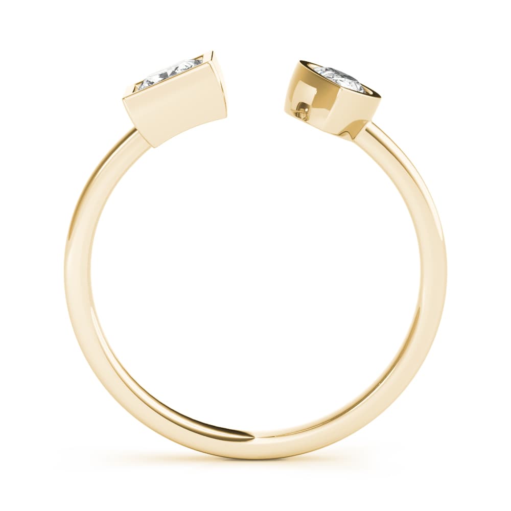 Pear & Princess Fashion Ring (0.55 ct. tw.), Side view in yellow gold