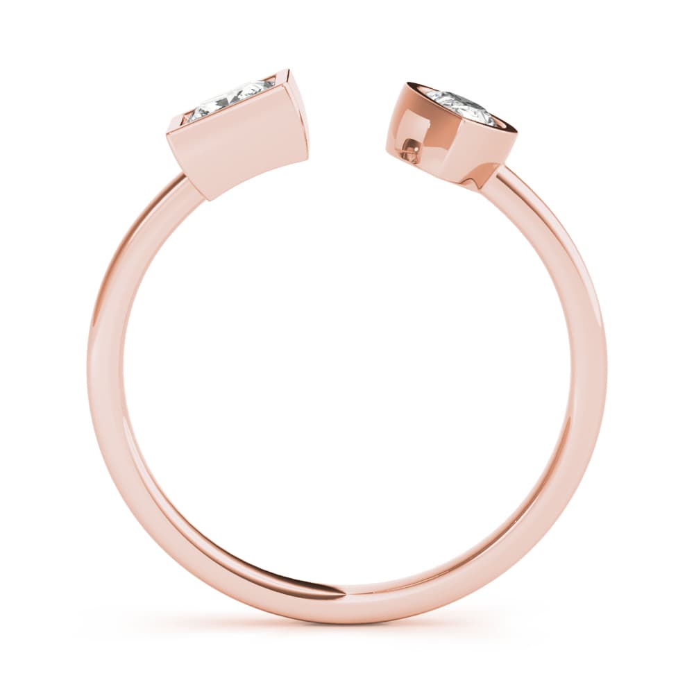 Pear & Princess Fashion Ring (0.55 ct. tw.), Side view in rose gold