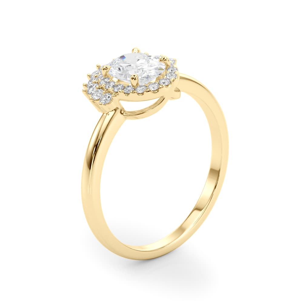 Waiting Or Mddel & Mold, style 85302, Angle view in yellow gold
