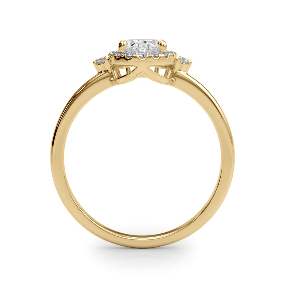 Waiting Or Mddel & Mold, style 85302, Side view in yellow gold