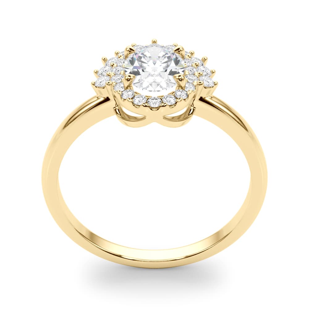 Waiting Or Mddel & Mold, style 85302, Top view in yellow gold
