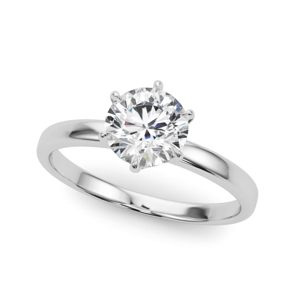 Solitaire Engagement Ring — style 85327 in 10k White Gold