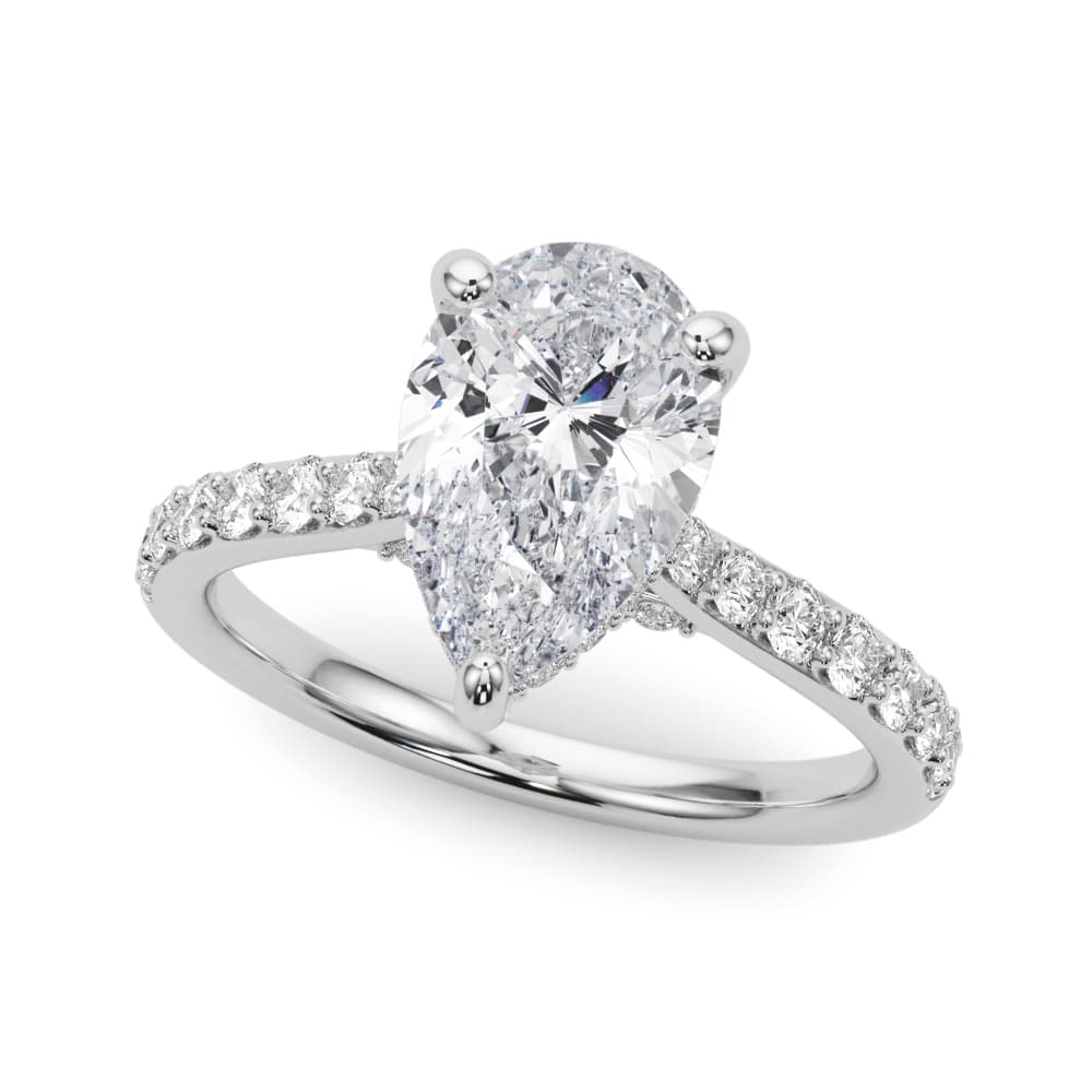 Ps Hidden Halo Engagement — style 85478 in 10k White Gold