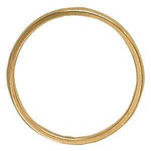 5mm Half Round Non- comfort fit, Side view in white gold or platinum
