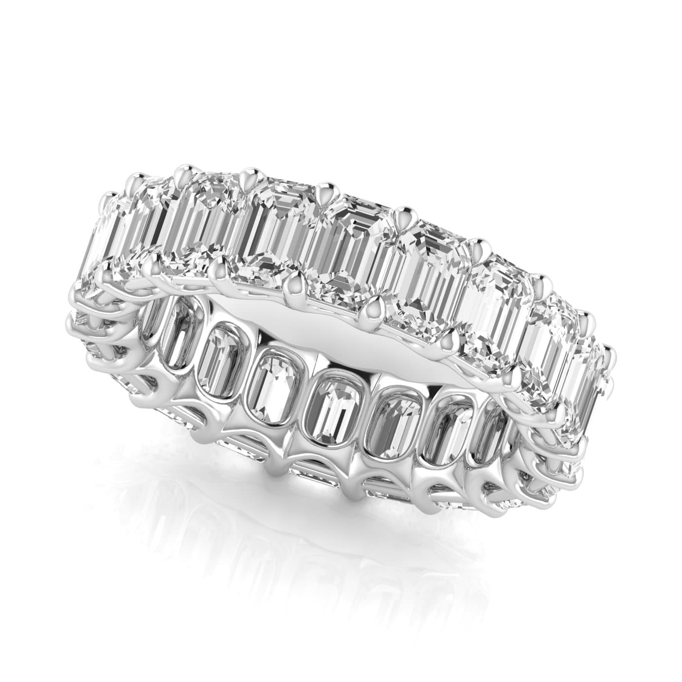 Diamond Emerald Cut Eternity Band — .33S5 — View 1