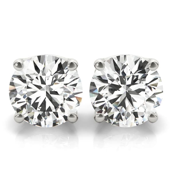 0.05 ct 4-prong Earrings With .036 — .05 CT