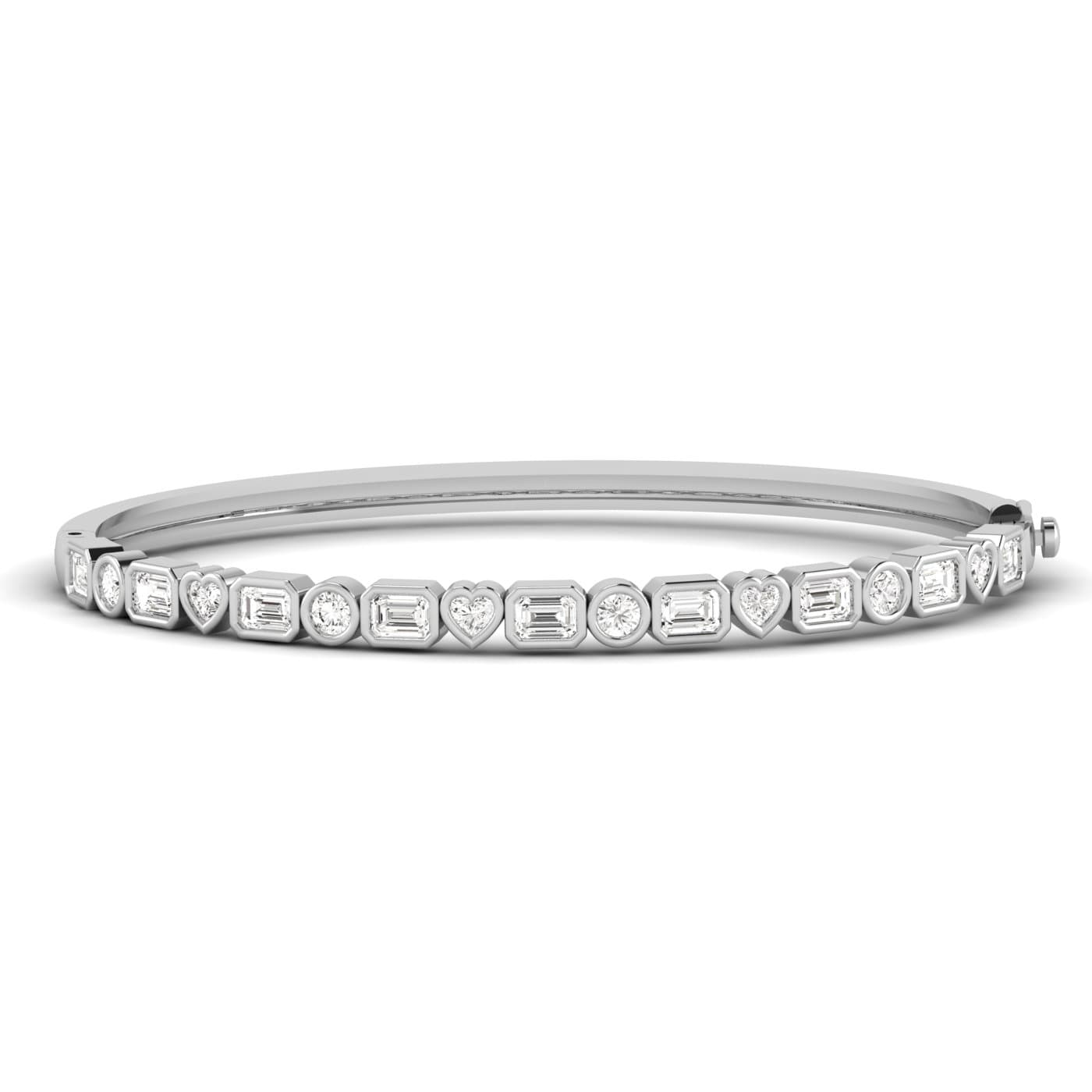 Lab Grown Diamond Multi-Shape Bangle — View 1