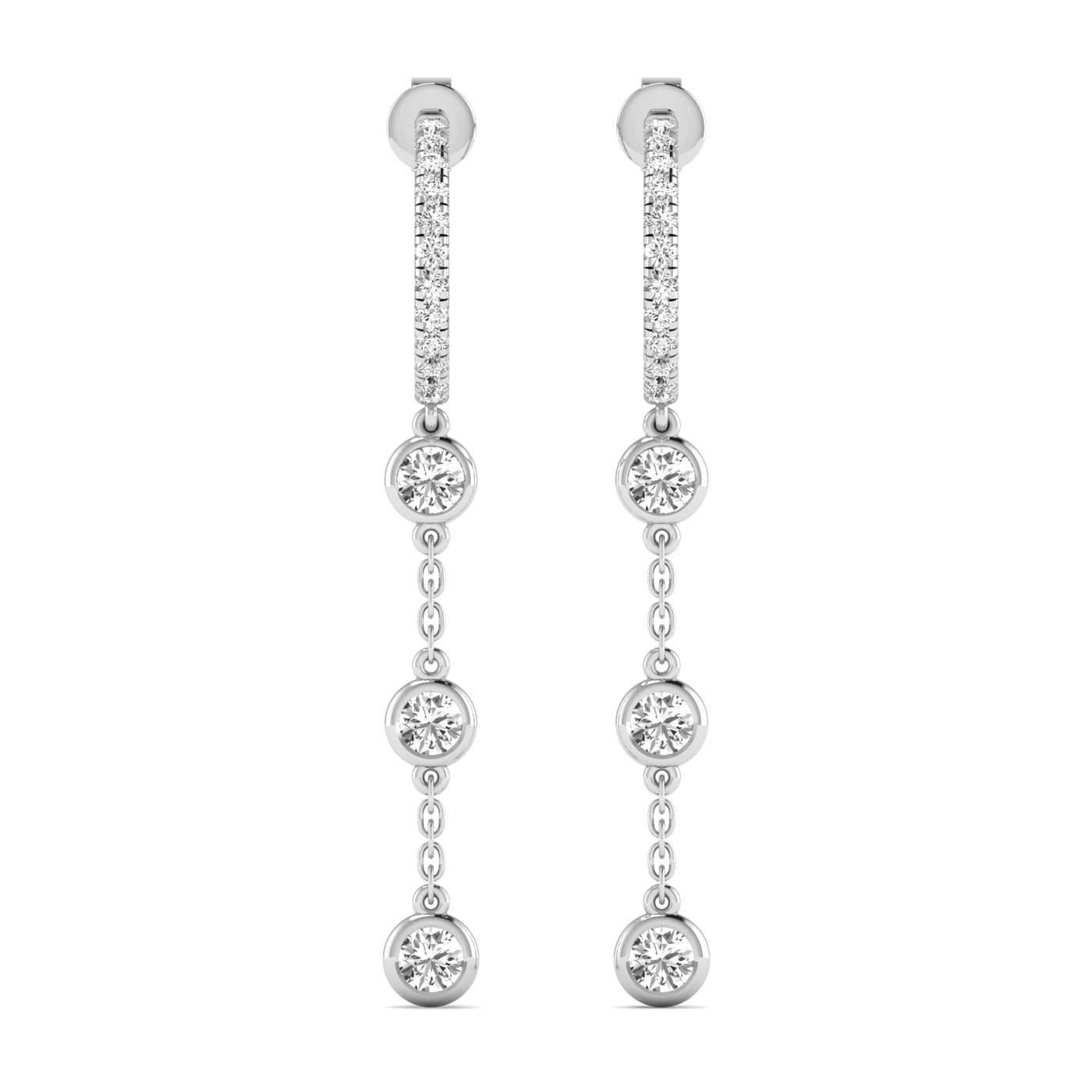 LGD Round Drop Earrings — View 1