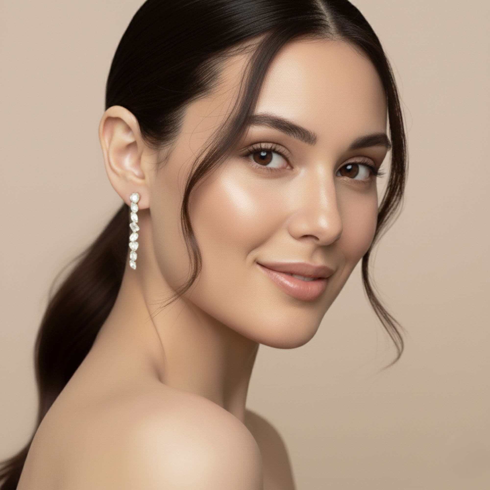 LGD Multi-Shape Drop Earrings (2 1/2 ct. tw.), Angle view in yellow gold