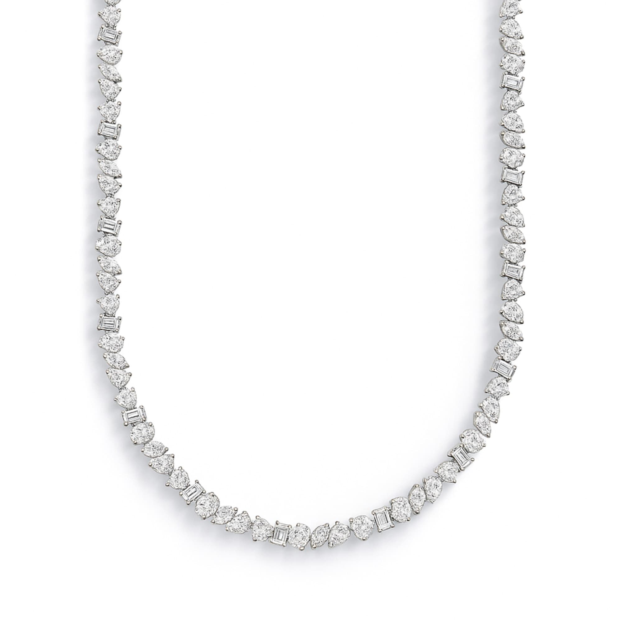 LGD Multi-Shape Tennis Necklace — View 1