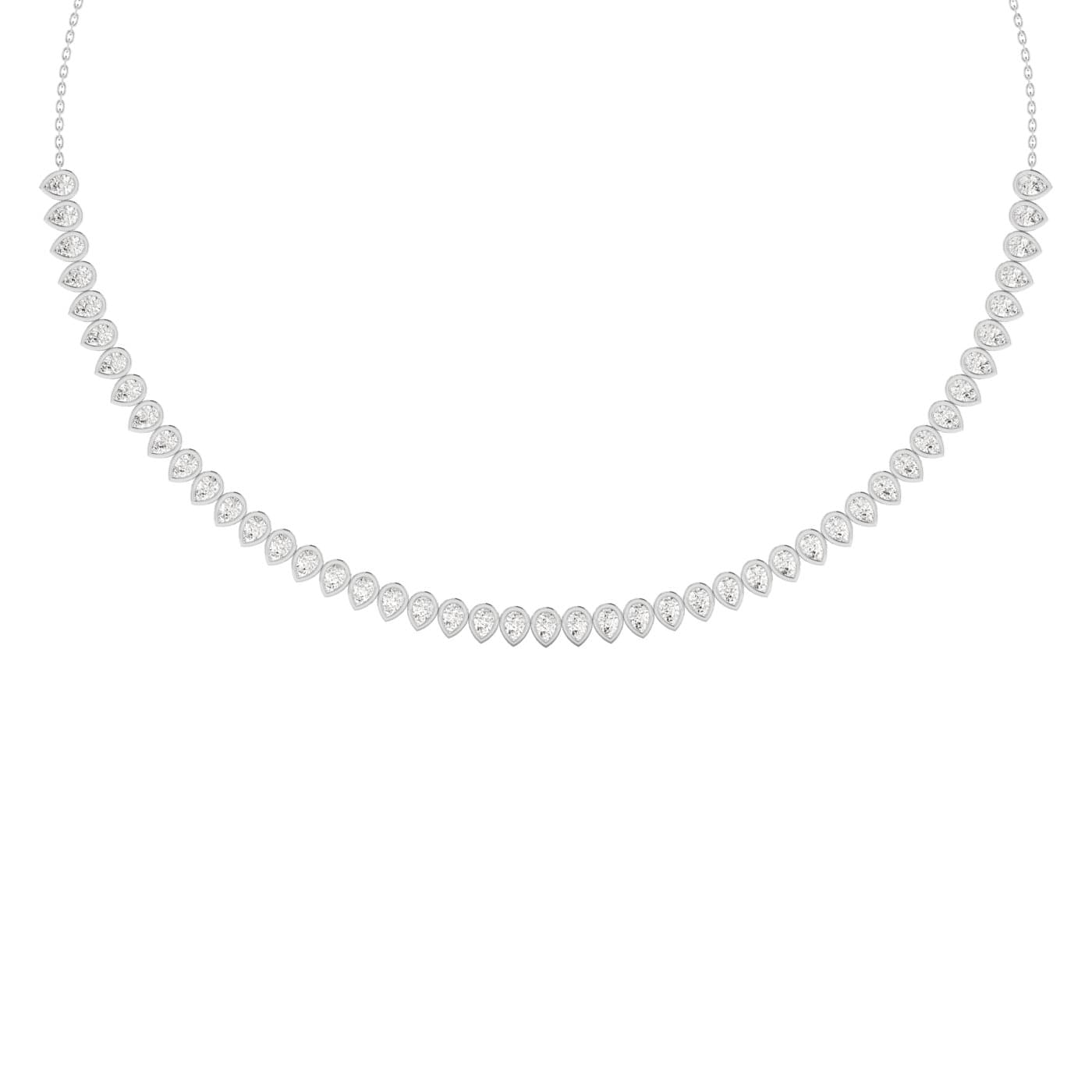 LGD Pear Stationary Necklace — View 1