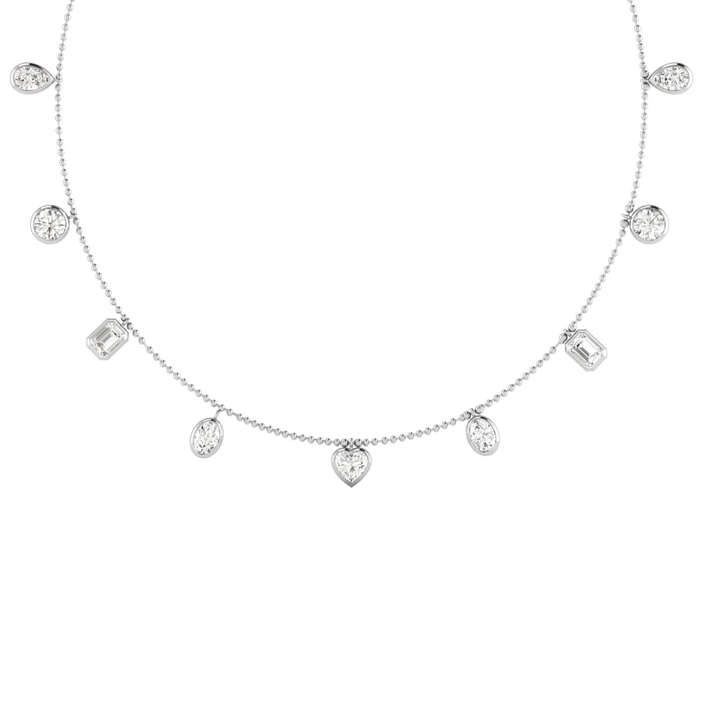 LGD Multi-Shape Stationary Necklace — View 1