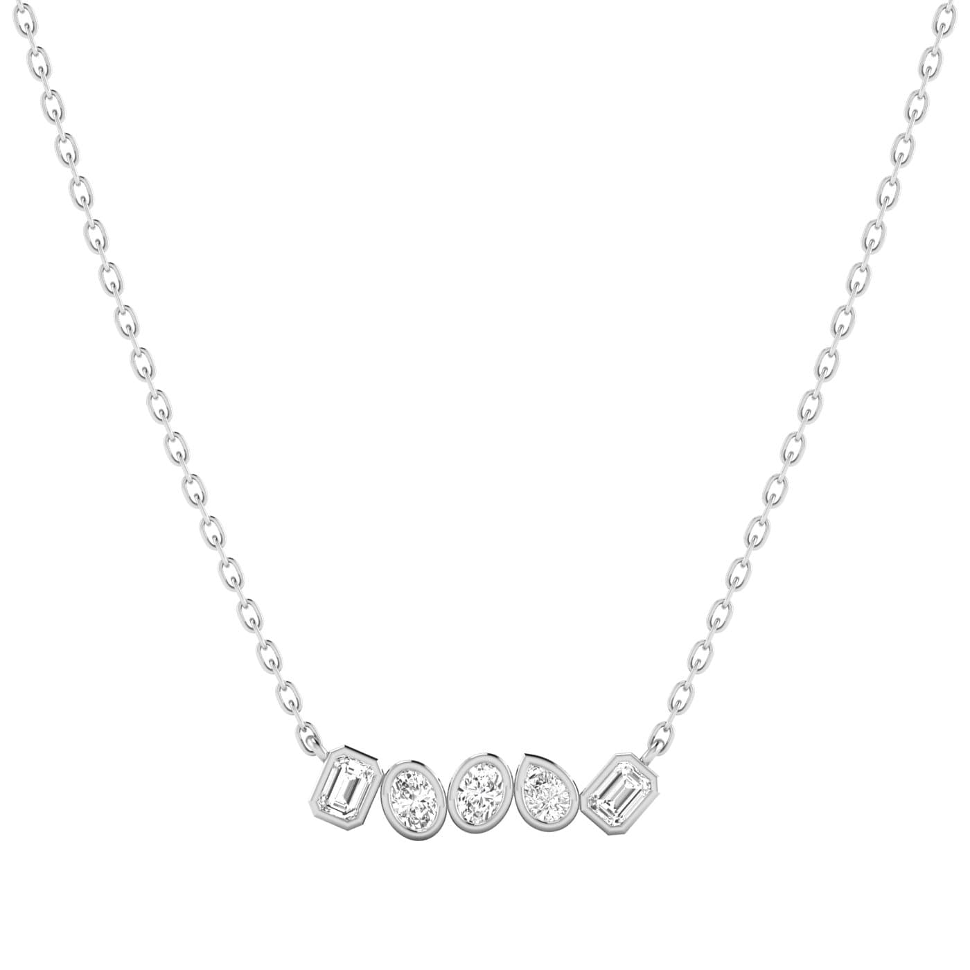 LGD Multi-Shape Bar Pendant w/ Chain — View 1