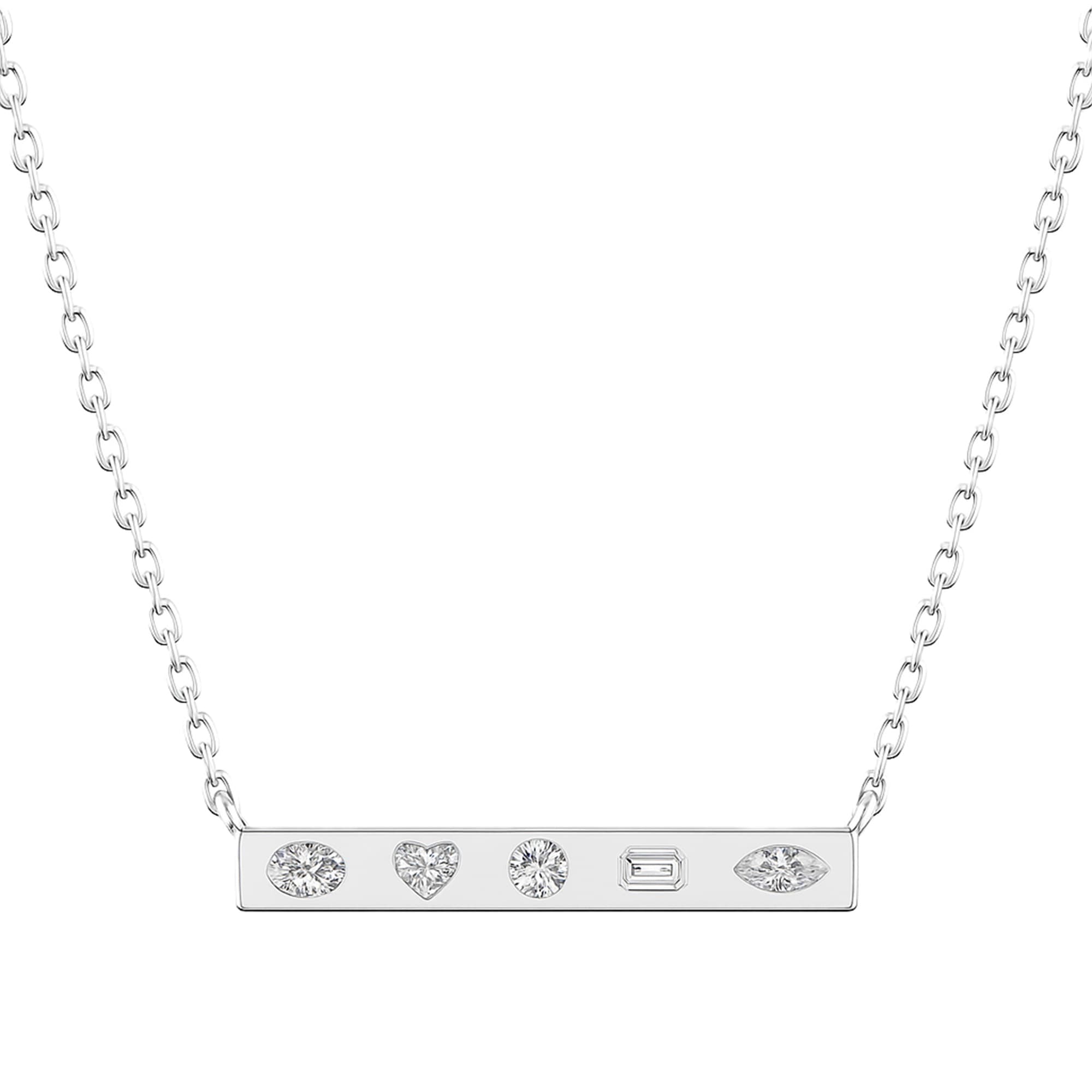 LGD Multi-Shape Bar Pendant w/ Chain — View 1