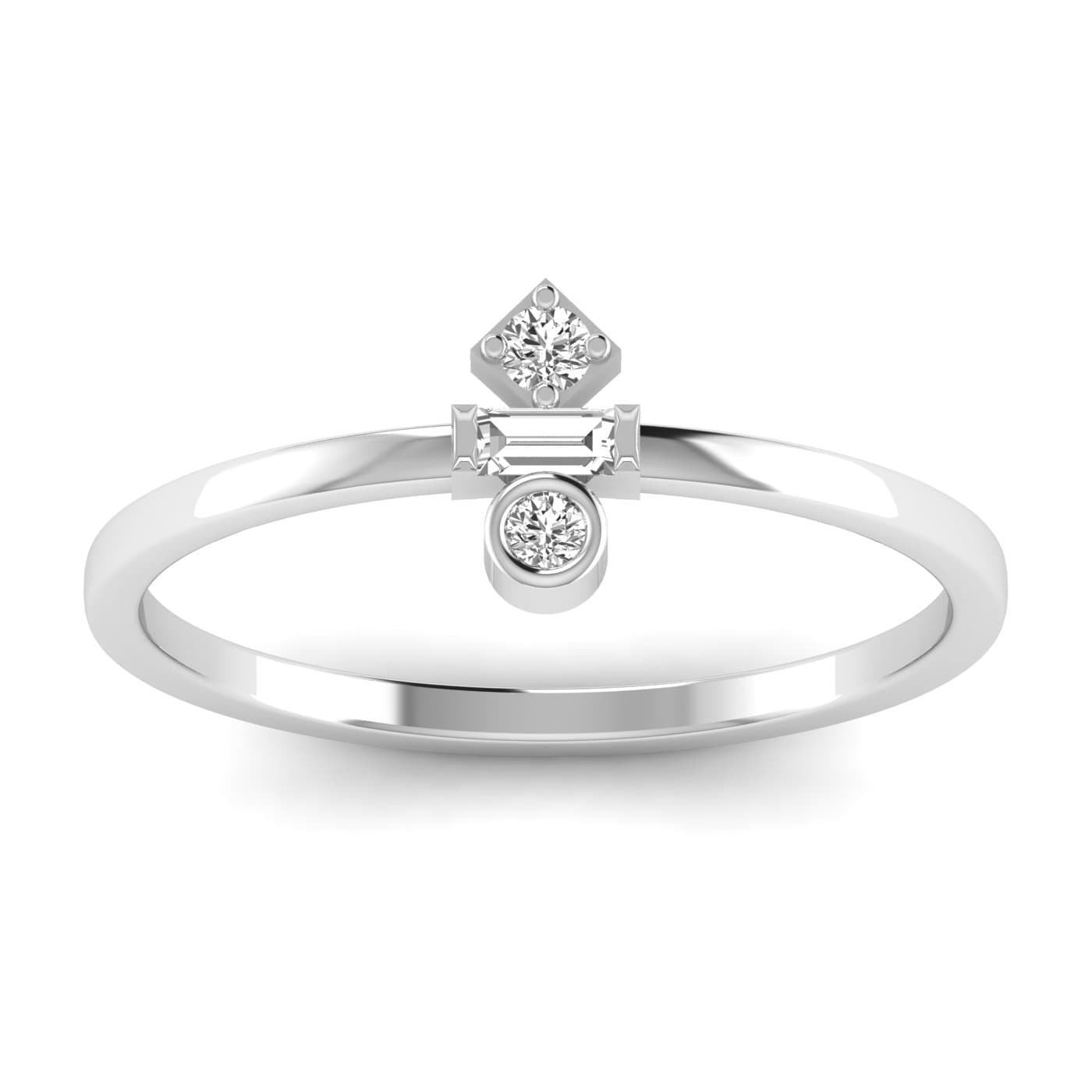 LGD Multi-Shape 3-Stone Ring — View 1