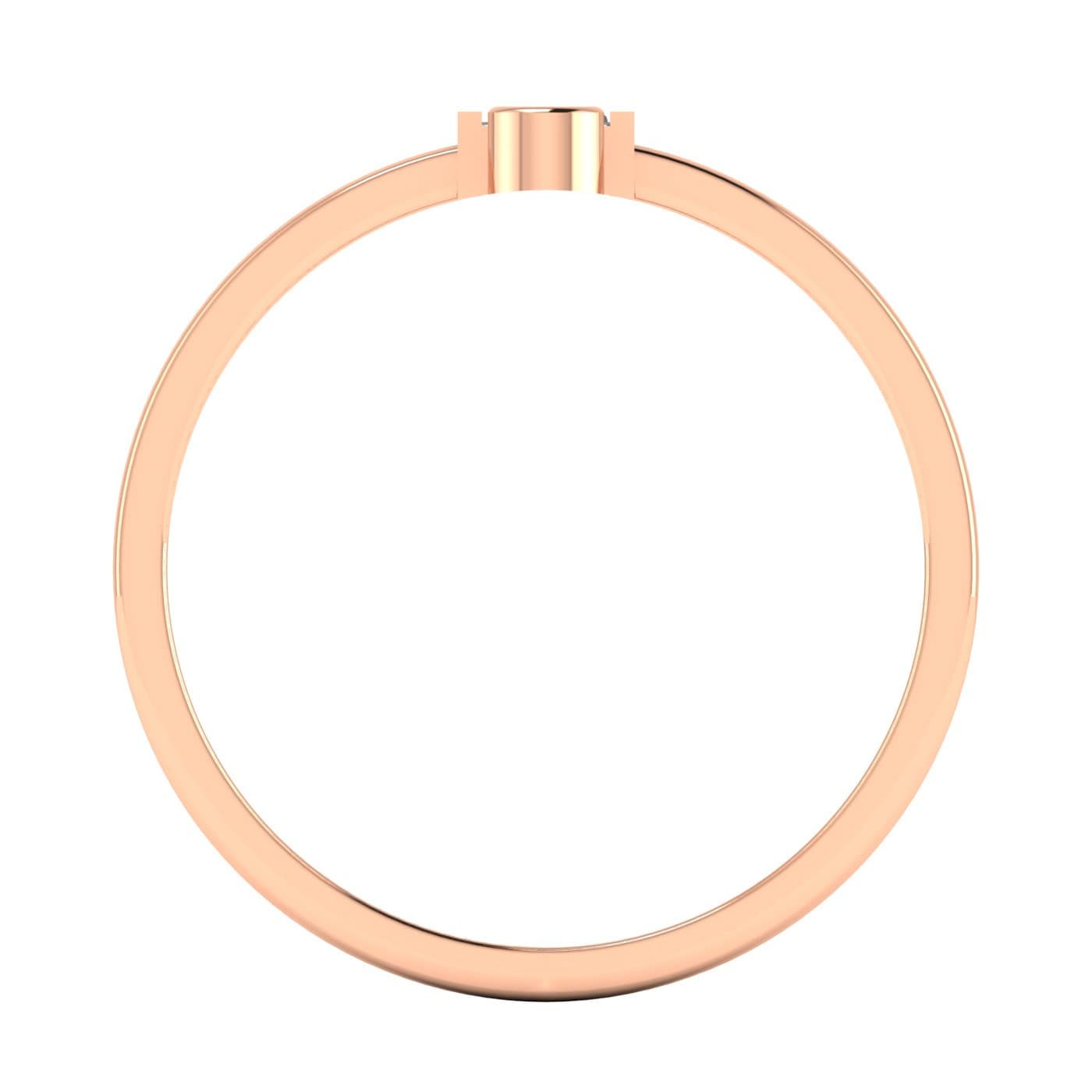 LGD Multi-Shape 3-Stone Ring (0.2 ct. tw.), Side view in rose gold