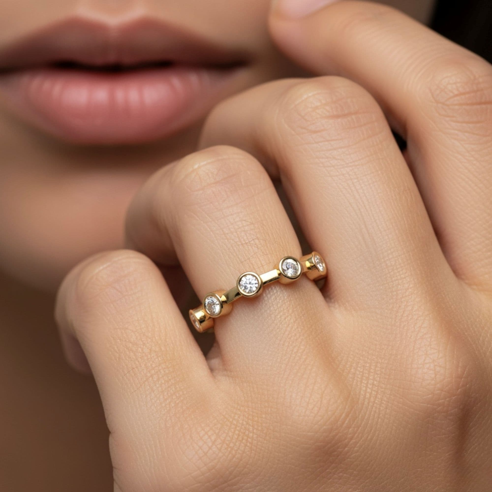 LGD Fashion Ring (1/3 ct. tw.), Front view in yellow gold