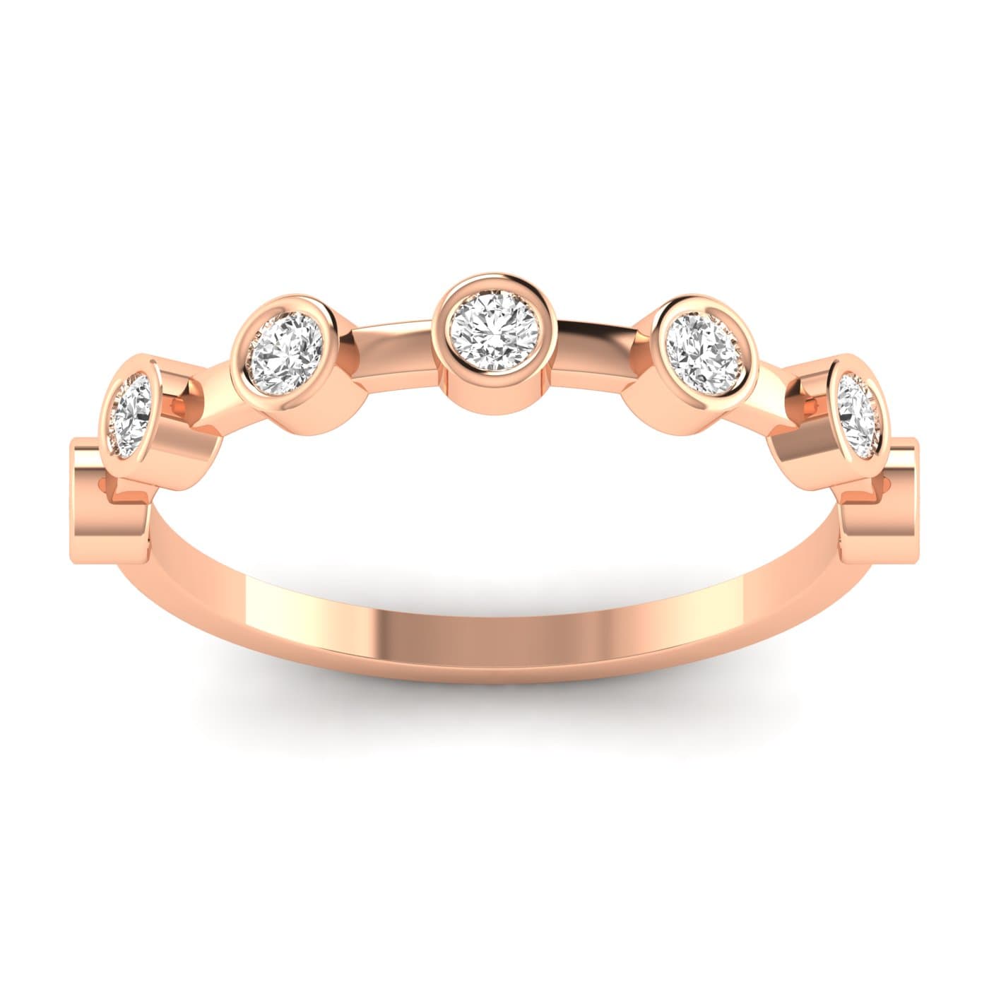LGD Fashion Ring (1/3 ct. tw.), Front view in rose gold