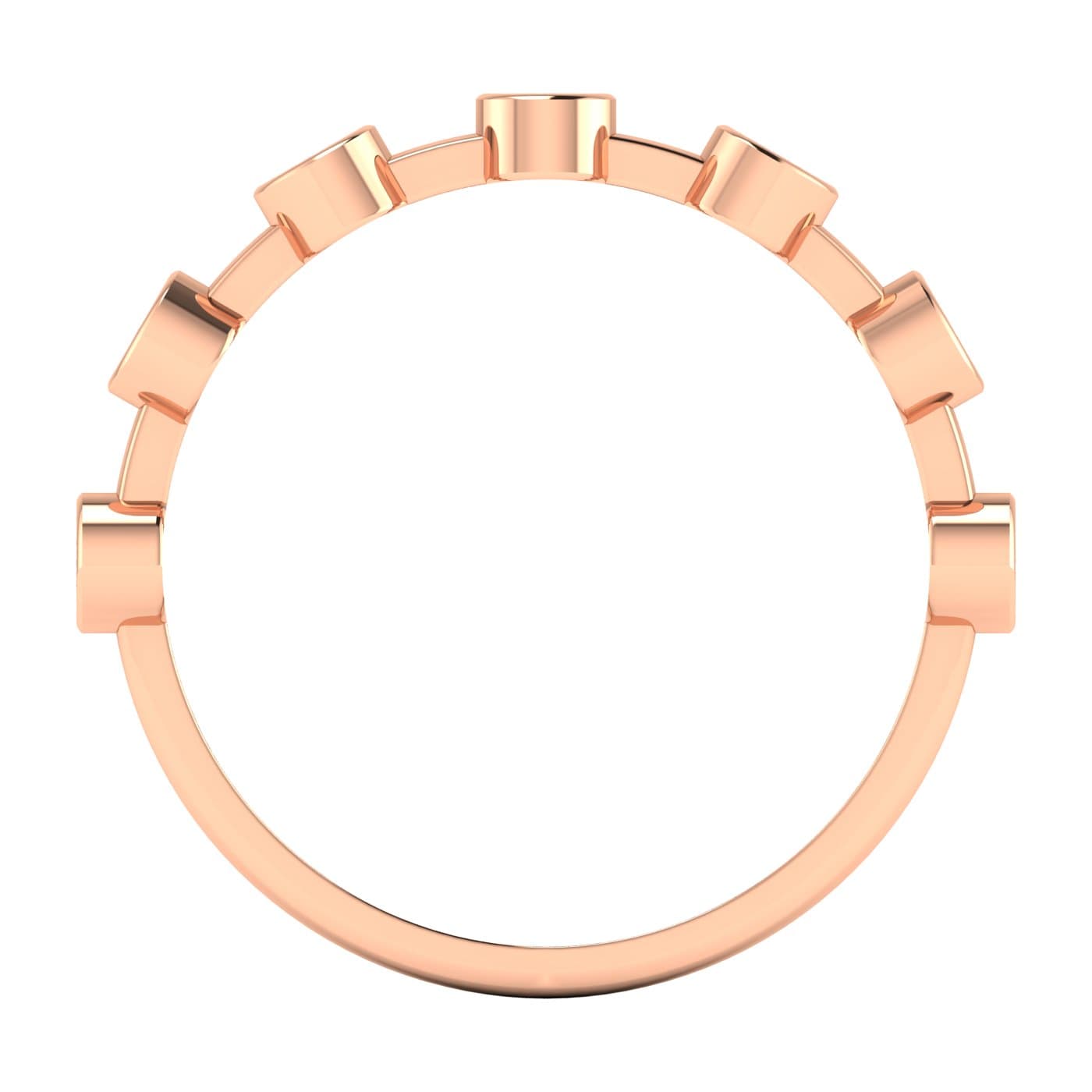 LGD Fashion Ring (1/3 ct. tw.), Side view in rose gold